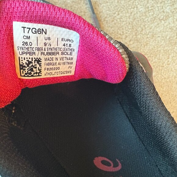 Asics Gel Venture 6 Women's Trail Running Hiking Shoes Size 9.5 Gray Pink T7G6N - Picture 10 of 10